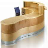 Fusion Veneer Reception Counter Desk | Aerofoil Design